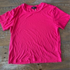 1. State Vibrant Pink Ribbed Top